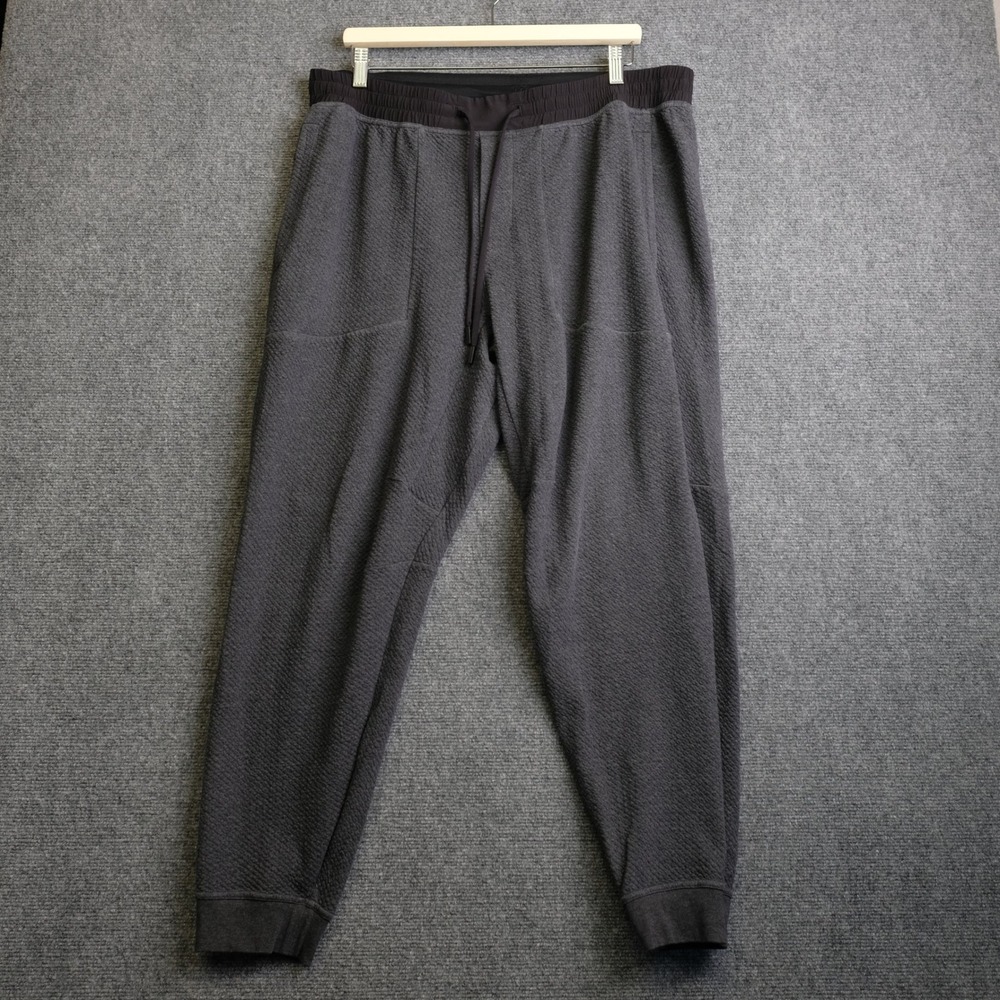 Lululemon Pants Mens XXL Gray Textured At Ease Joggers Relaxed Tapered Workout